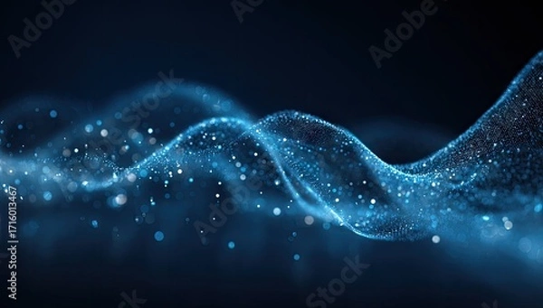 Fototapeta Abstract Digital Wave Pattern.