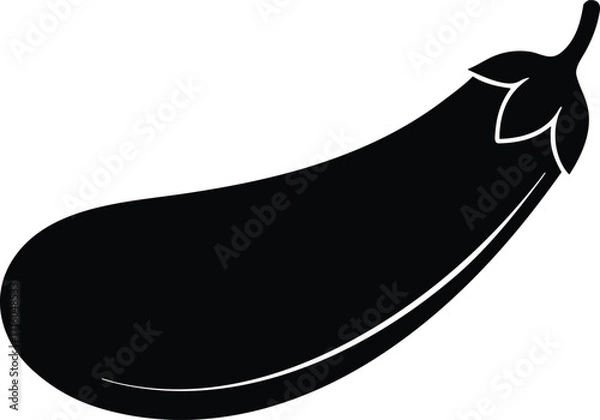Obraz Calm eggplant vector icon.eps