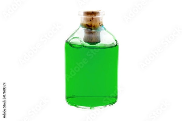 Obraz Green liquid in the bottle