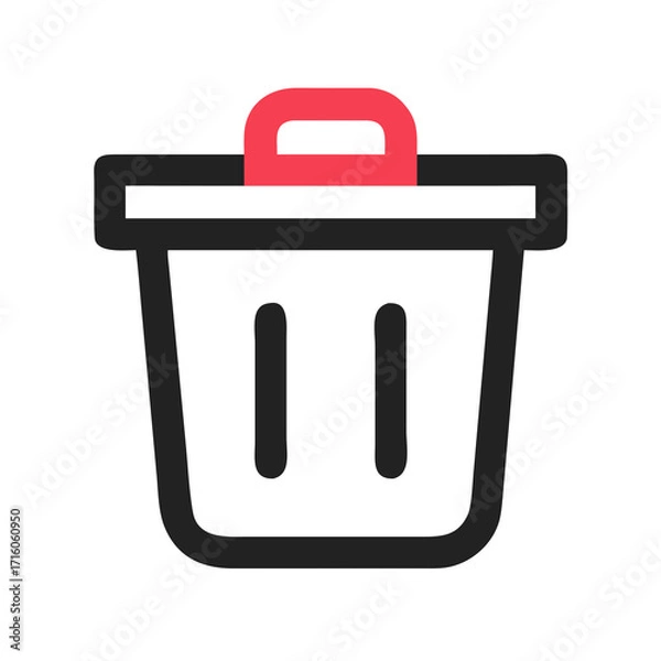 Fototapeta recycle bin icon