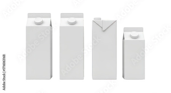 Obraz Blank Carton Packaging Mockup