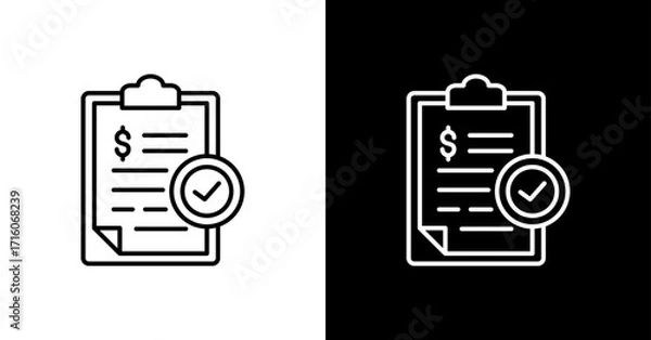 Obraz Standard White Icon Set Design