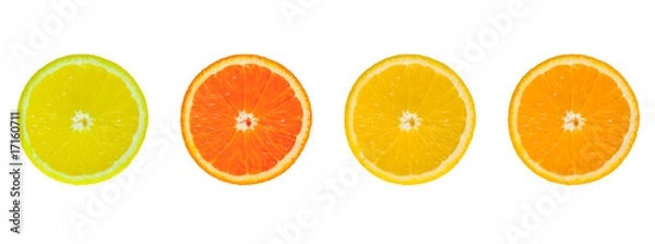 Obraz 4 slices of citrus