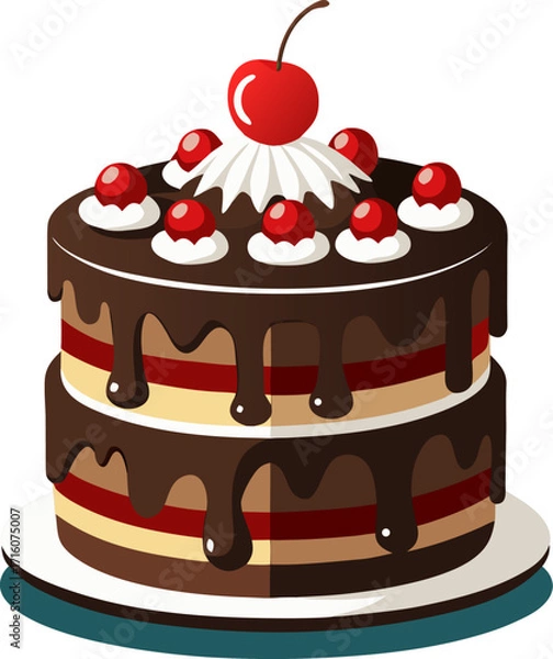 Obraz Black Forest Cake icon