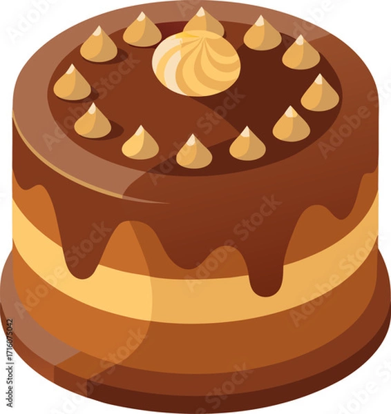 Obraz Chocolate Fudge Cake icon