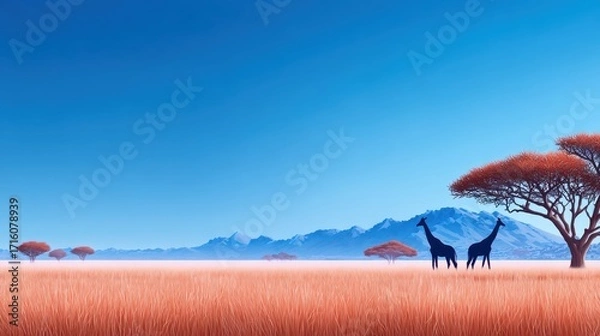 Fototapeta Traditional martial arts uniform in a serene field, symbol of discipline and tranquility