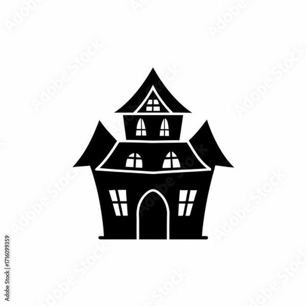 Obraz creative details Haunted House Icon Vector Illustration