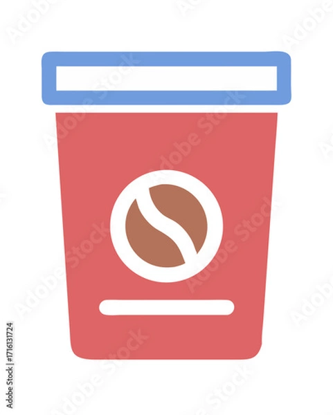 Obraz Drink, coffee icon. Beautiful design and fully editable vector for commercial use, printed files and presentations, Promotional Materials, web or any type of design projects.vector icon
