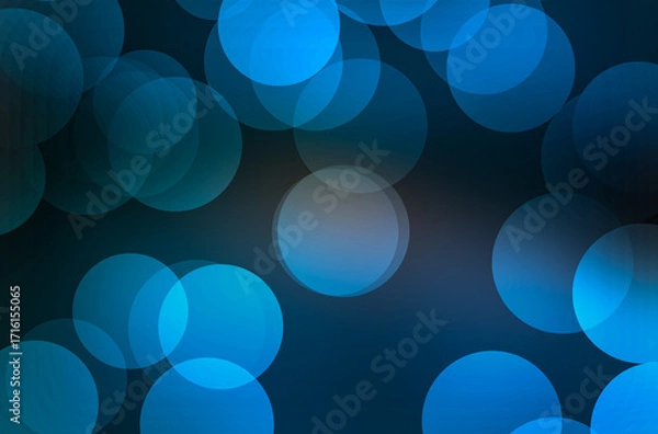 Fototapeta Blue color Bokeh wallpaper abstract background