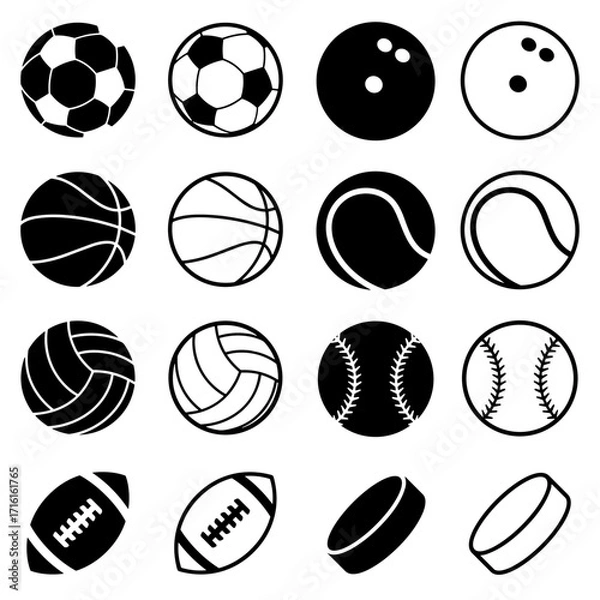 Fototapeta Bolas esportivas