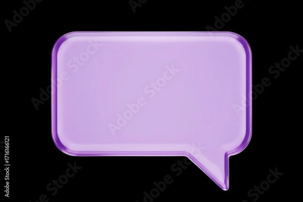 Fototapeta A glossy purple 3D cloud icon floats on a dark background, symbolizing cloud computing and data storage. Its shiny, modern style makes it perfect for technology, internet, and digital themes 