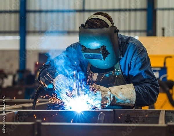 Fototapeta Welder at work