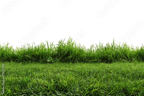 Fototapeta Lush green grass texture with bright, vibrant blades perfect for creating natural backgrounds and landscape designs