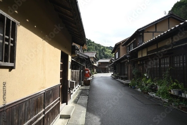 Obraz 島根県大田市世界遺産石見銀山の街並み
