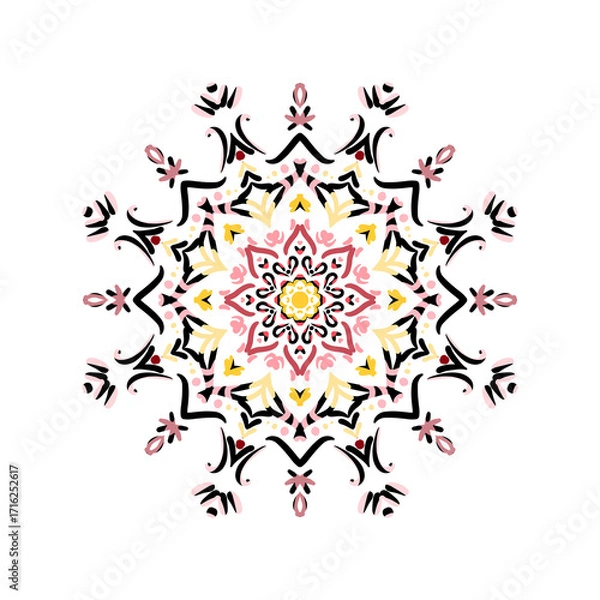 Obraz abstract floral ornament
