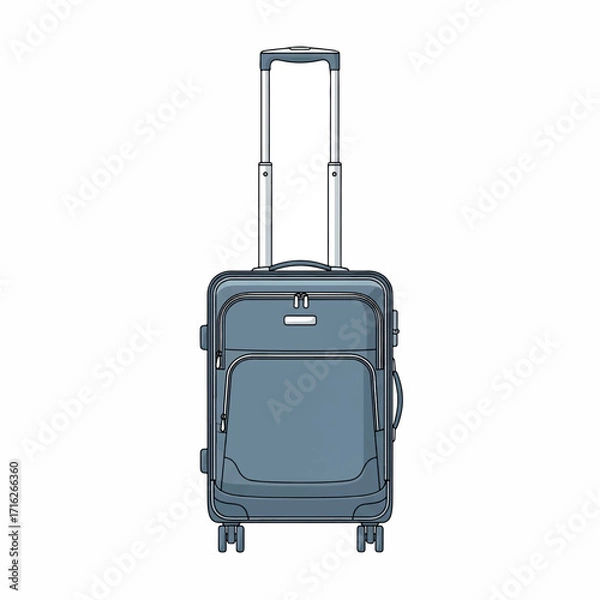 Obraz suitcase, travel, bag, luggage, baggage, case, object, trip, handle, journey, tourism, business, red, briefcase, vacation, holiday, isolated, voyage, icon, trolley, handbag, wheel, leisure, summer, 
