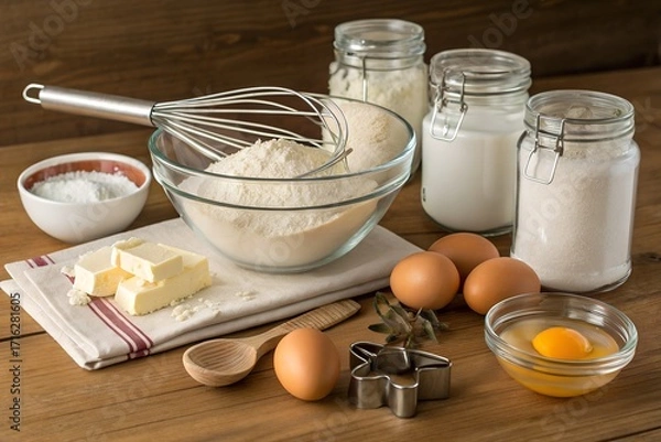 Obraz ingredients for baking