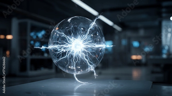 Fototapeta Hologram of Next Generation Quantum Computer