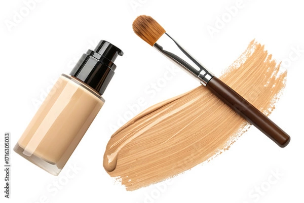 Obraz makeup liquid foundation brush swatch tutorial