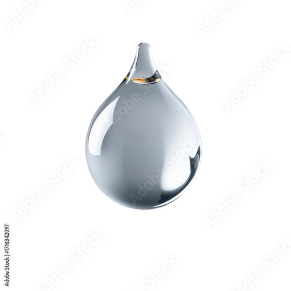 Obraz water drop with transparent background PNG and JPEG image
