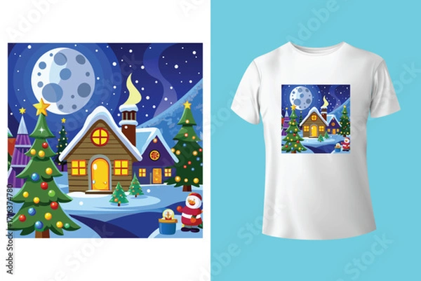 Obraz Keep calm it's almost Christmas, quote stylish t-shirt and apparel trendy design and typography lettering, print, vector, illustration design.
