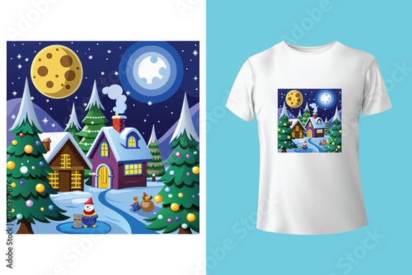Obraz Keep calm it's almost Christmas, quote stylish t-shirt and apparel trendy design and typography lettering, print, vector, illustration design.