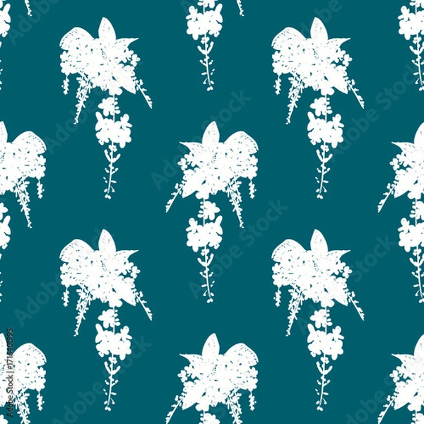 Fototapeta set of golden dewdrop pattern