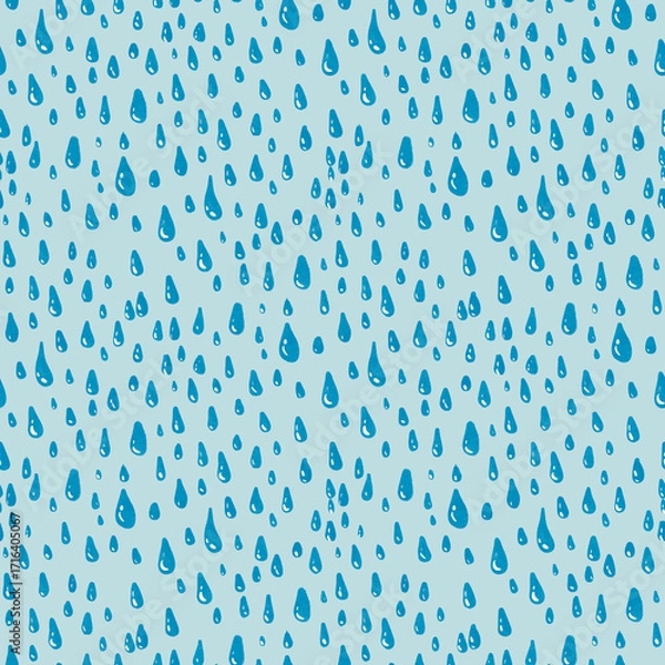 Fototapeta abstract sky blue background with water drop