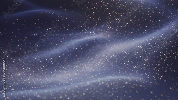 Fototapeta Abstract cosmic nebula with swirling light and stars
