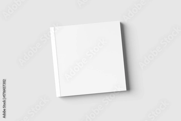 Obraz Blank square book mockup isolated on background