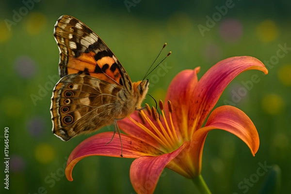 Obraz butterfly on flower