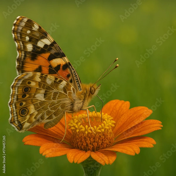 Obraz butterfly on a flower