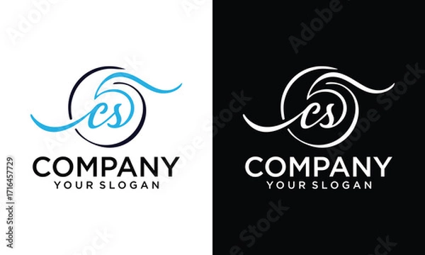 Fototapeta Initial Letter SC Logo Design. SC Logo Design. Creative And Modern SC logo.