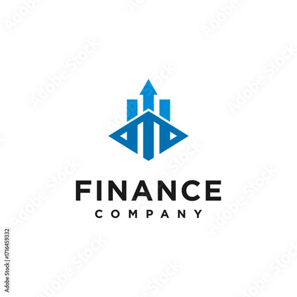 Fototapeta Financial growth logo design vector, icon, symbol. Suitable for your design need, logo, illustration, animation, etc.
