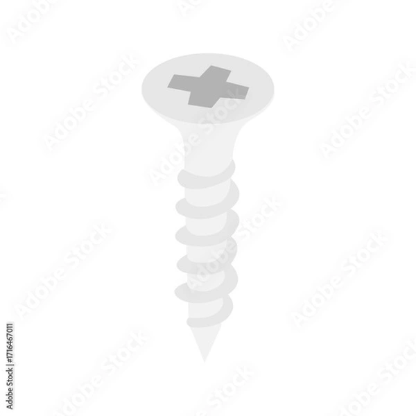 Fototapeta iron screw vector