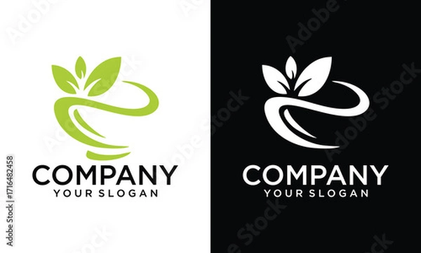 Fototapeta Creative Pharmacy Concept Logo Design