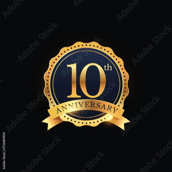 Fototapeta 10th anniversary golden edition