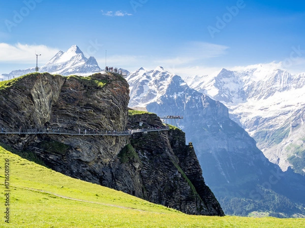 Obraz First Cliff Walk in Grindelwald, Switzerland