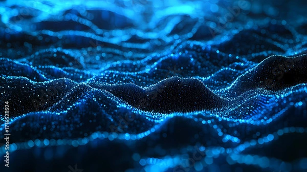 Fototapeta Abstract Digital Wave Pattern