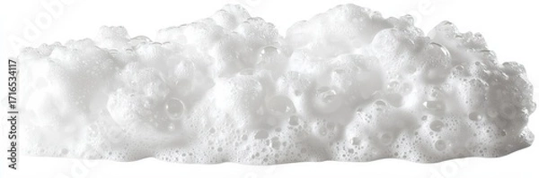 Fototapeta Close-up of White Soap Foam Bubbles, Texture, Abstract, Photography, lather, suds