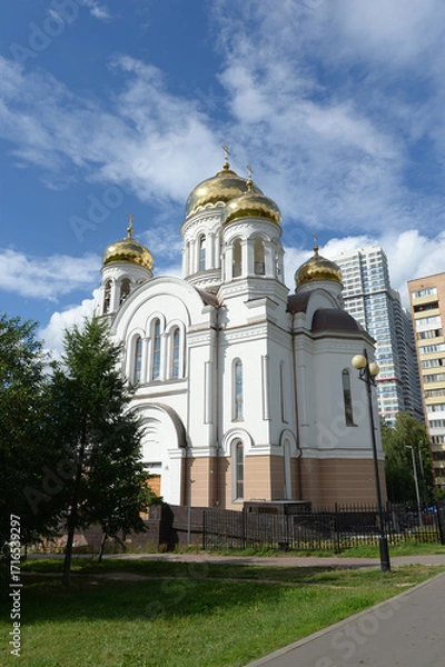 Fototapeta Church of the Holy Equal-to-the-Apostles Cyril and Methodius in Rostokino