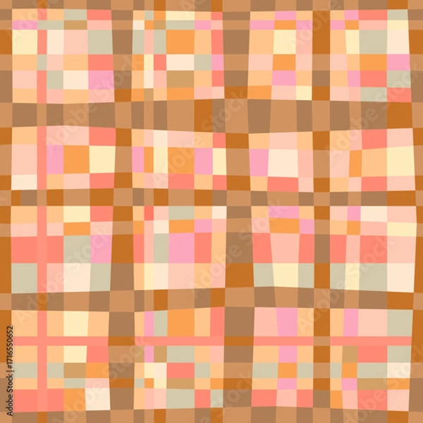 Fototapeta Checkered Seamless Pattern