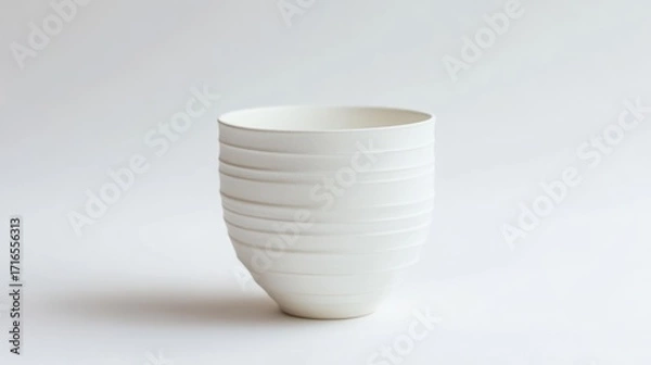 Fototapeta White ceramic vessel