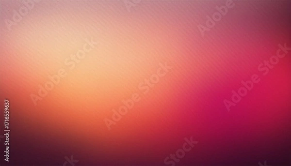 Fototapeta Rough Grunge Grainy Noised Blurred Color Gradient Pink Peachy Red Orange Color Gradient Background Dark Abstract Backdrop Banner Poster Card Wallpaper Website Header Design