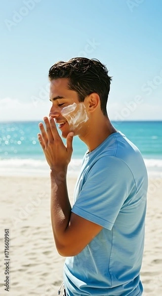 Fototapeta Autonomous vehicles navigate a highway at sunset, showcasing future transportation technology and smart city infrastructure