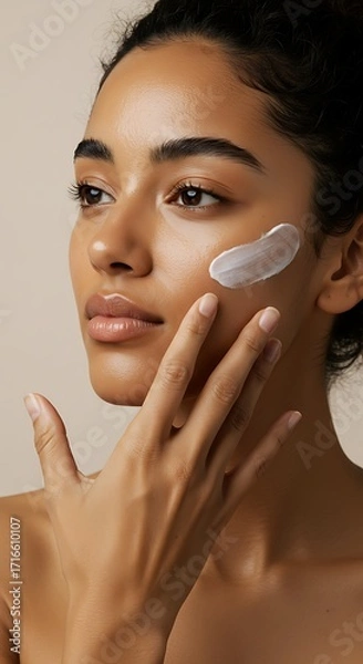 Fototapeta A colorful collection of exotic fruits, including pineapple, mango, and passionfruit, splashing into turquoise water