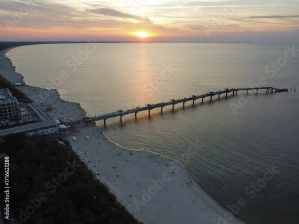 Obraz Międzyzdroje - Small and popularn touristic town in Poland at Baltic Sea. 