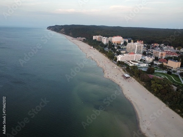 Obraz Międzyzdroje - Small and popularn touristic town in Poland at Baltic Sea. 