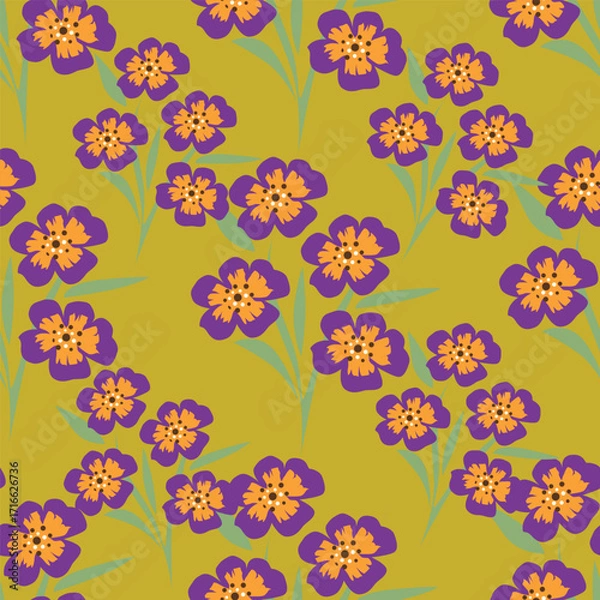Fototapeta seamless floral pattern