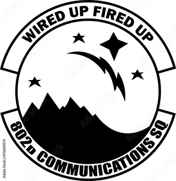 Obraz 802d Communications Sq Wired up Fired up